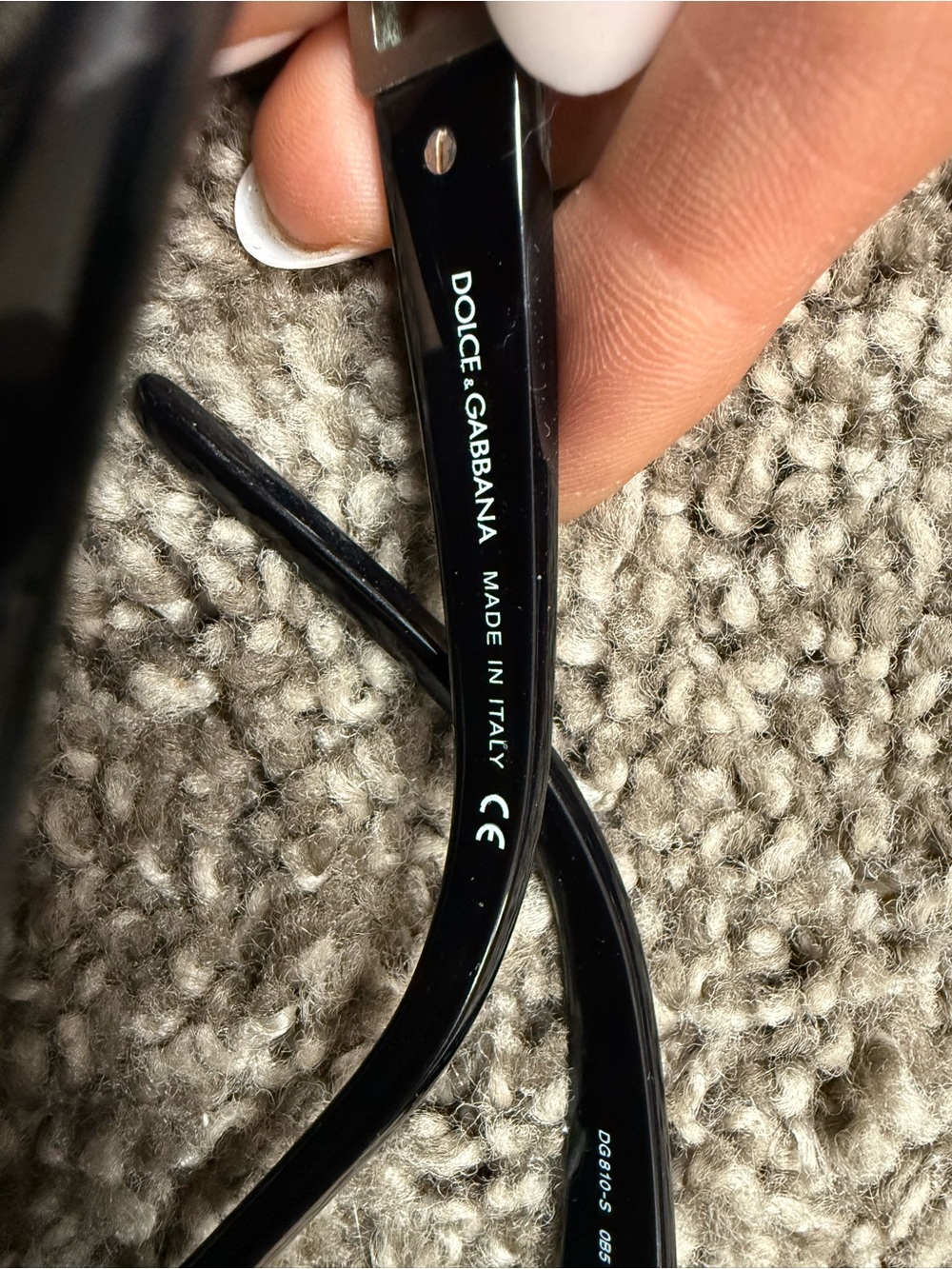 Dolce & Gabbana Vintage Glossy Black Designer Sunglasses - Picture 7 of 7